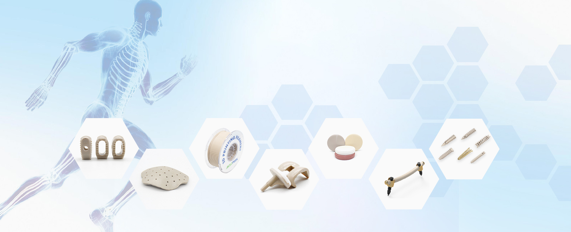 AKSOPEEK PEEK Implantable de Grado Médico